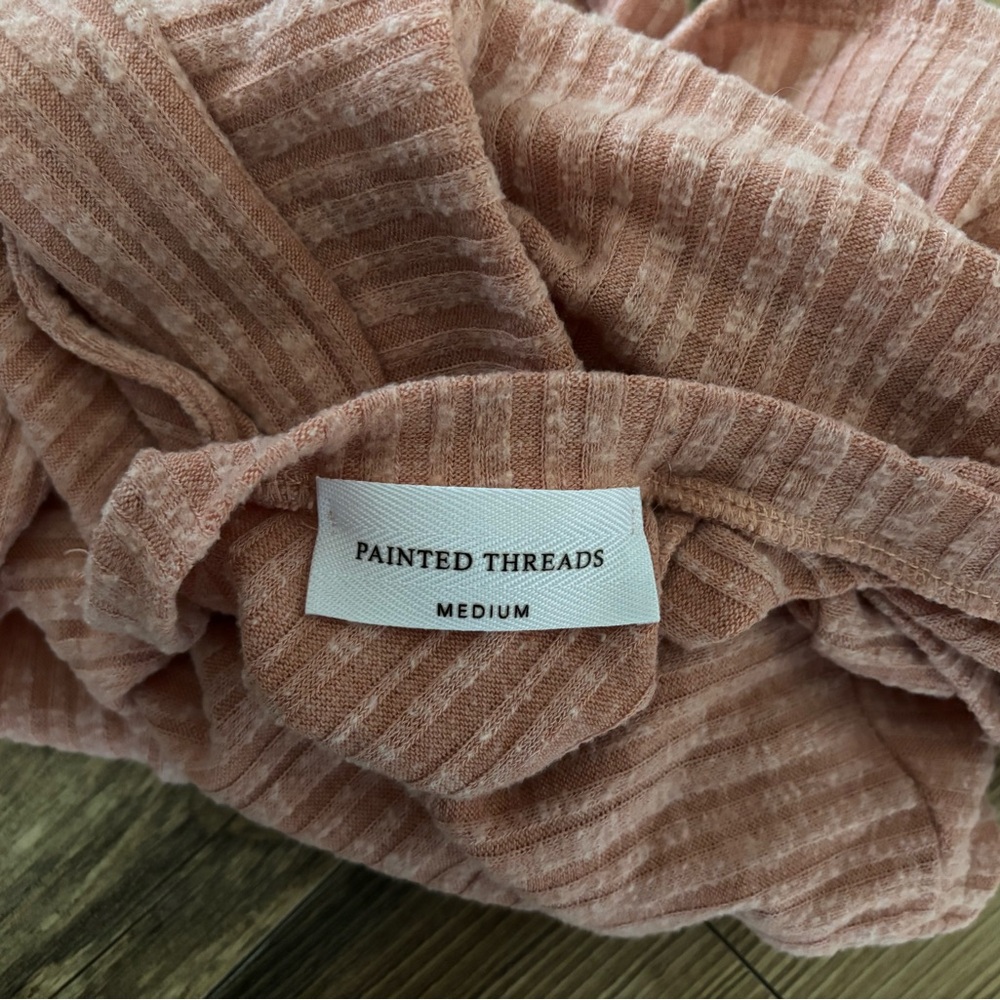 Pink Ribbed Long Sleeve Top - Picture 5 of 5